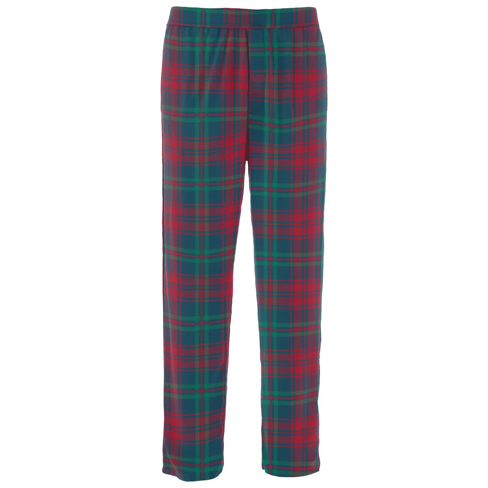 Peacock Plaid Men's Print Pajama Pants Kickee Pants  - Holiday
