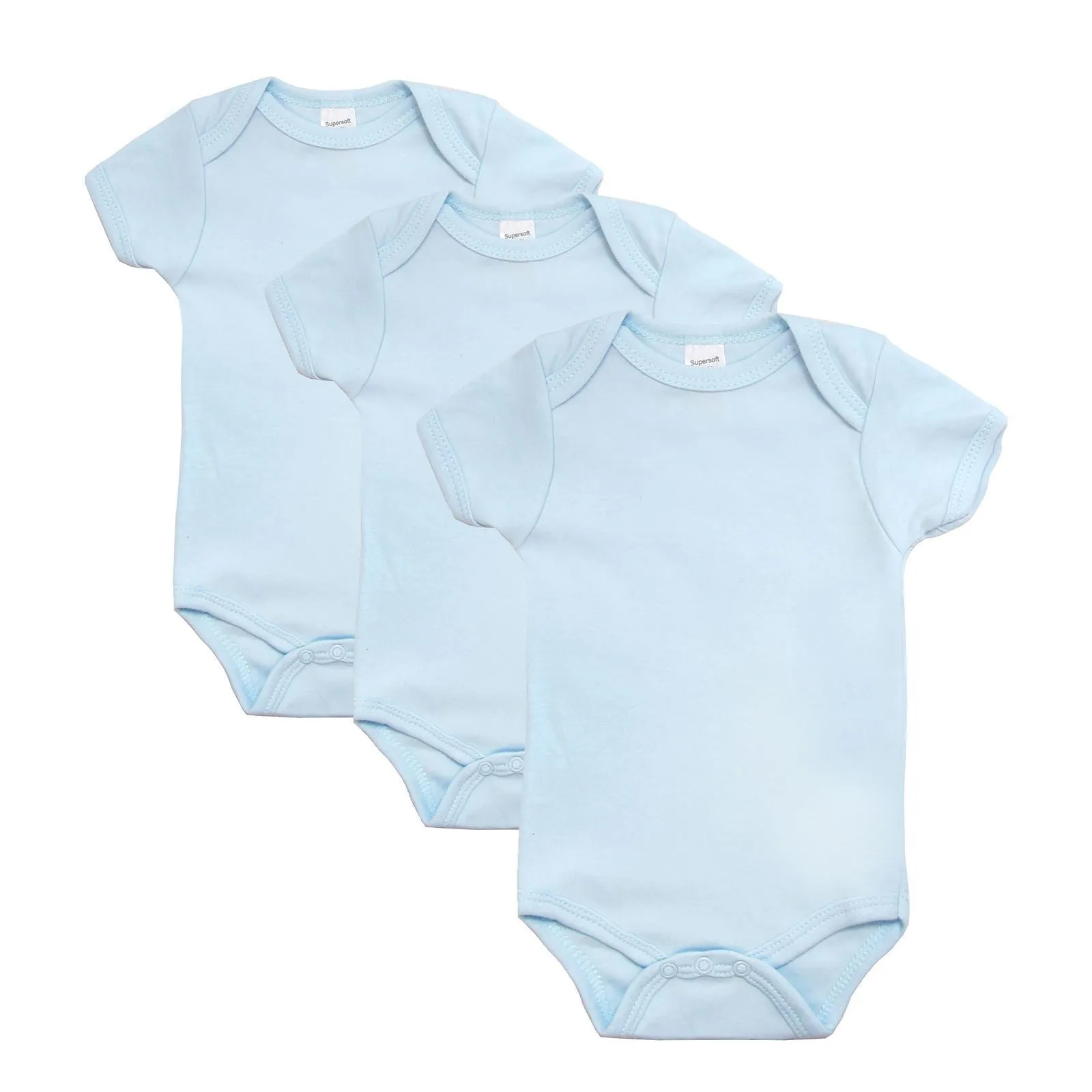 Plain Bodysuits - 3 Pack