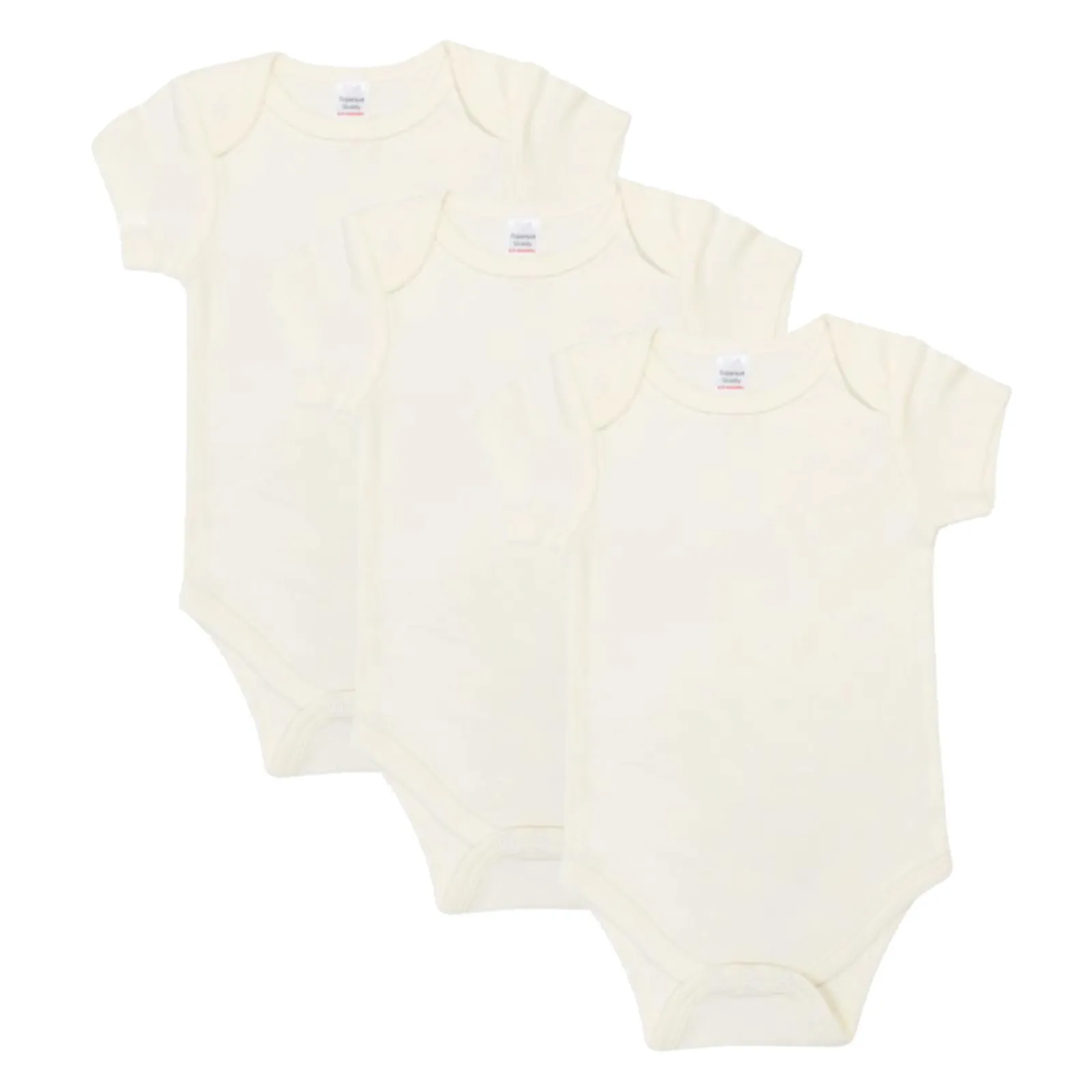 Plain Bodysuits - 3 Pack