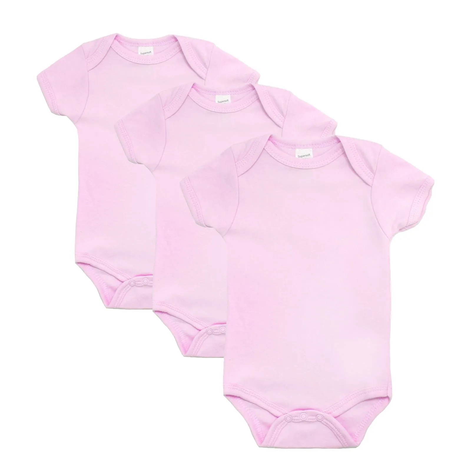 Plain Bodysuits - 3 Pack