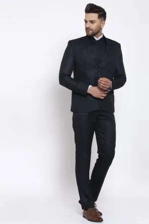 Poly Blend Green Three Piece Suit
