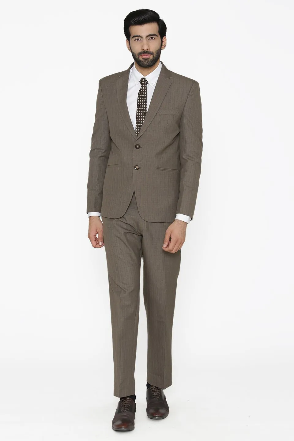 Poly Cotton Grey Suit