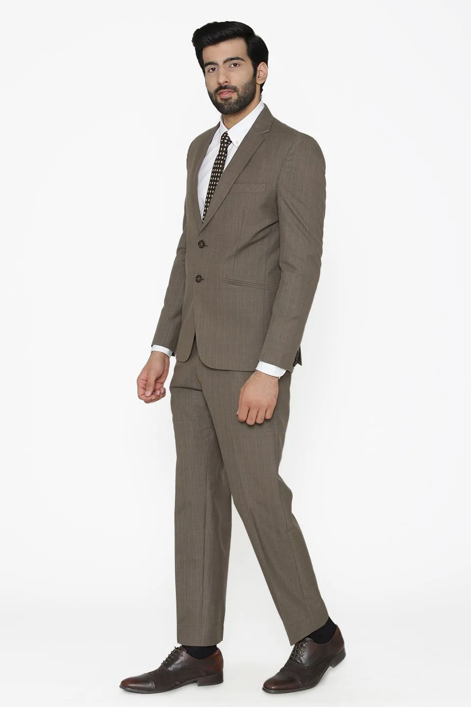 Poly Cotton Grey Suit