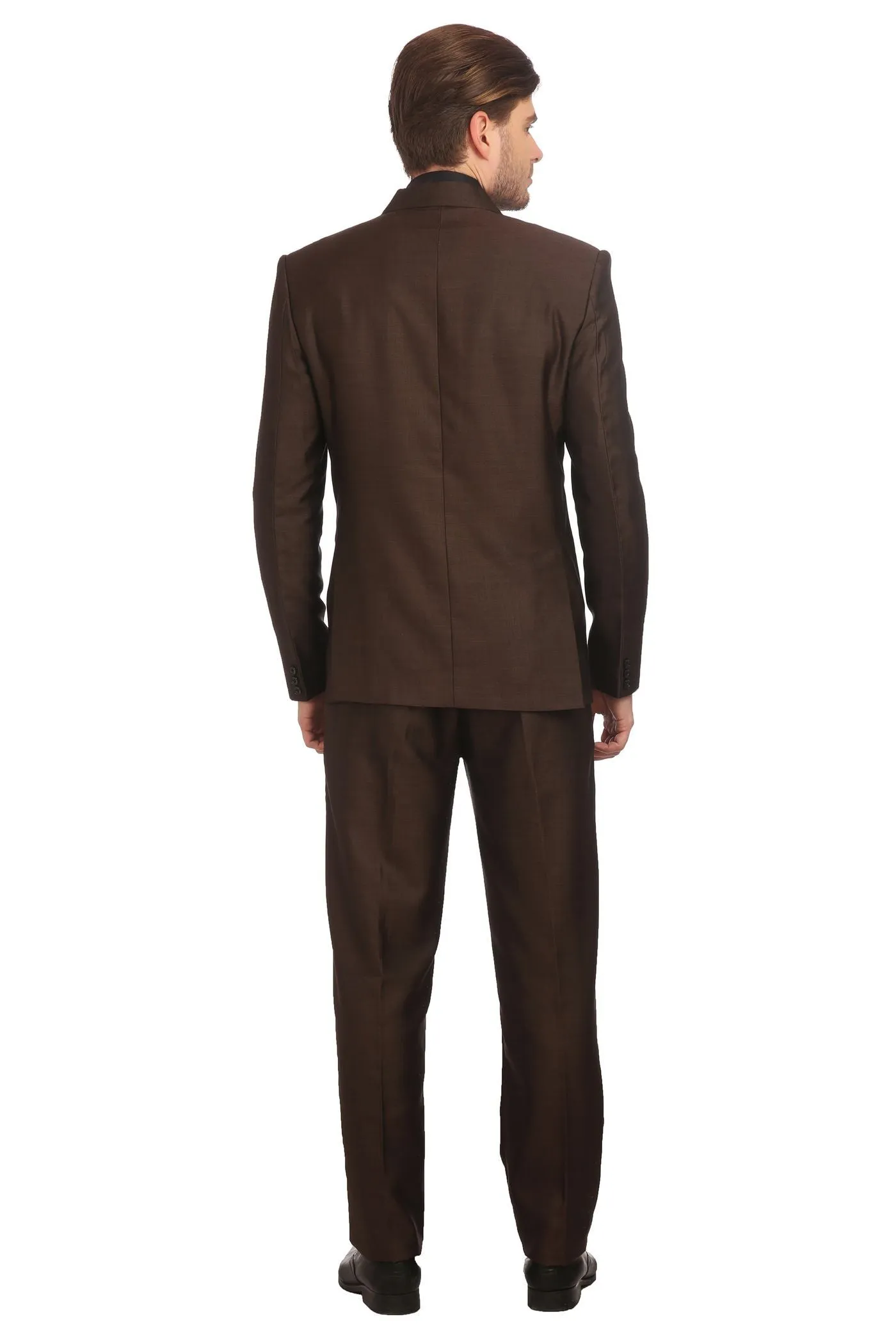 Poly Viscose Brown Suit