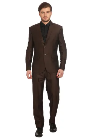 Poly Viscose Brown Suit