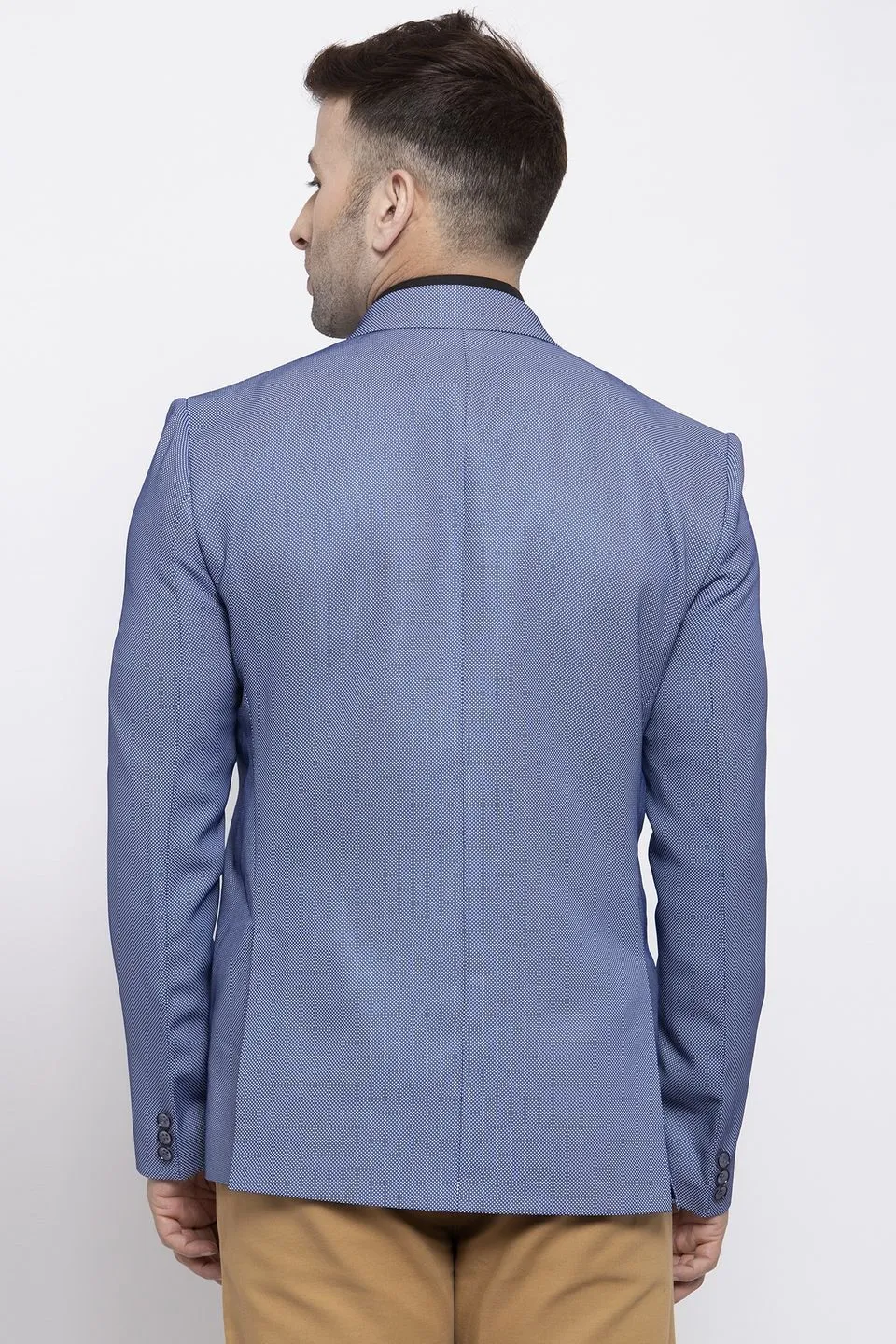 Polyester Cotton Blue Blazer