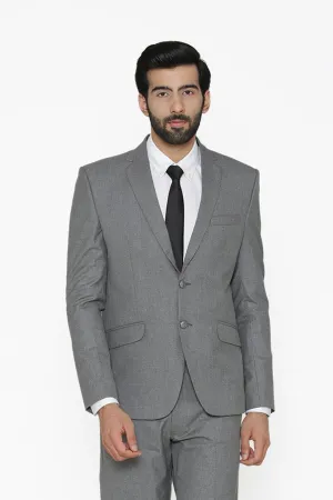 Polyester Cotton Grey Blazer
