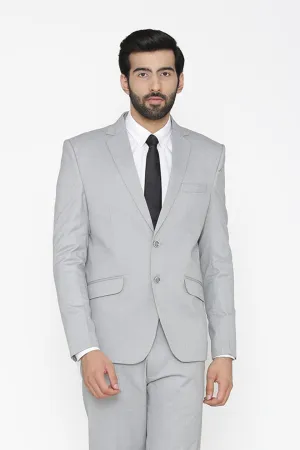 Polyester Cotton Silver Blazer