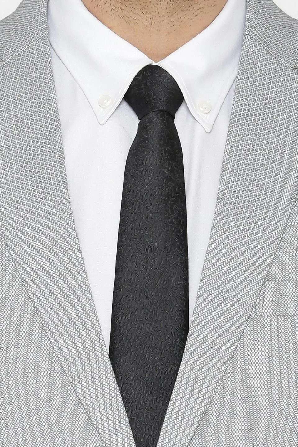 Polyester Cotton Silver Blazer