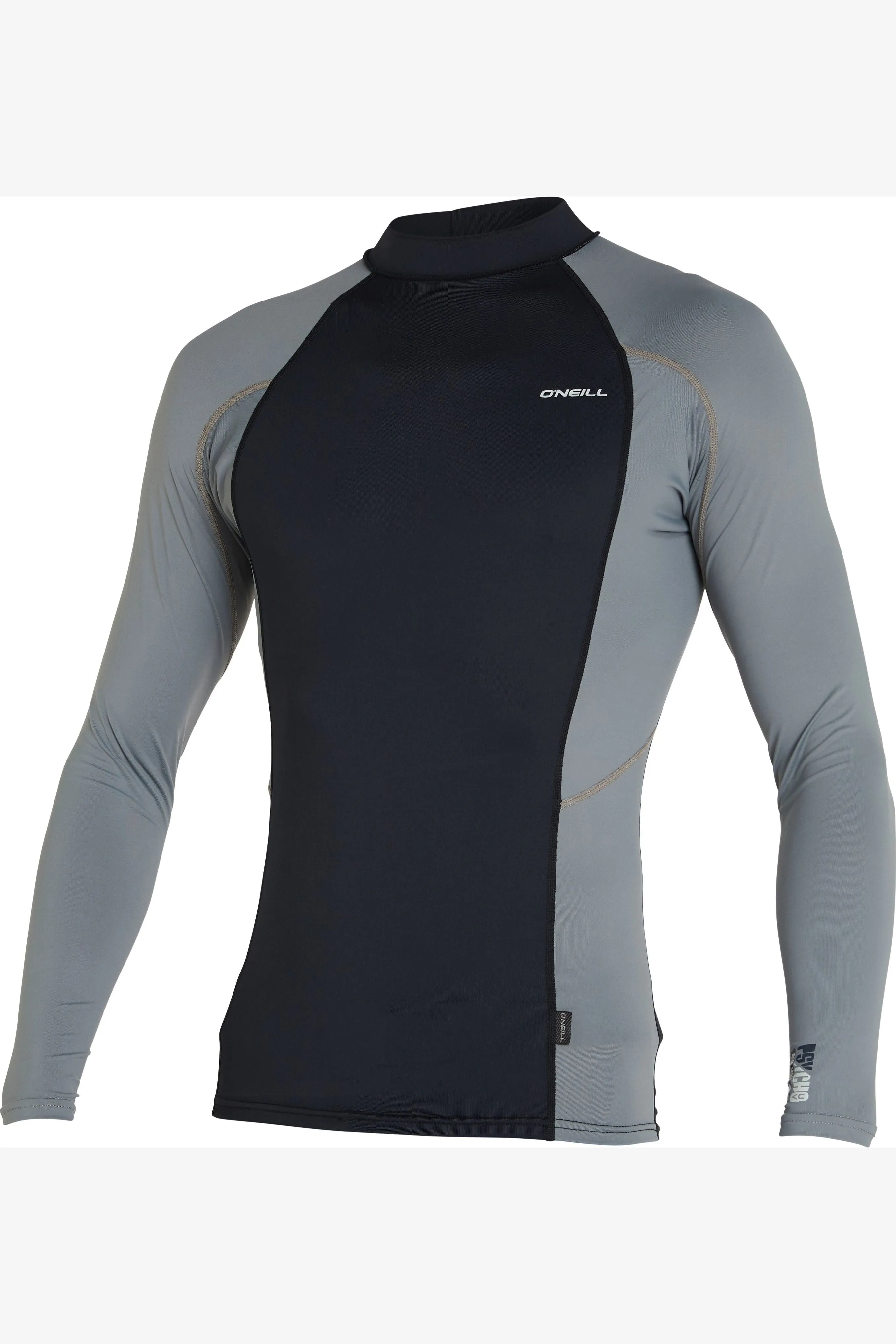 PSYCHO UV LS RASH VEST - BLACK SMOKE