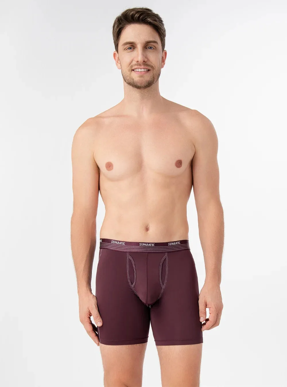 Quick Dry Open Fly Functional Breathable Athletic Boxer Briefs 3 Pack