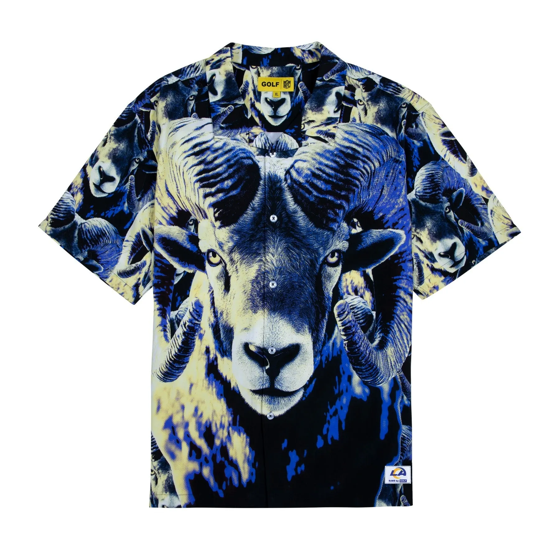 RAMS RAYON BUTTON UP by GOLF WANG
