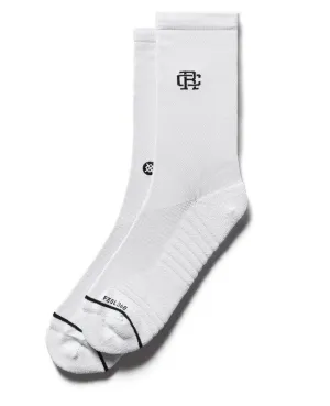 Reigning Champ X Stance Training Crew Sock White