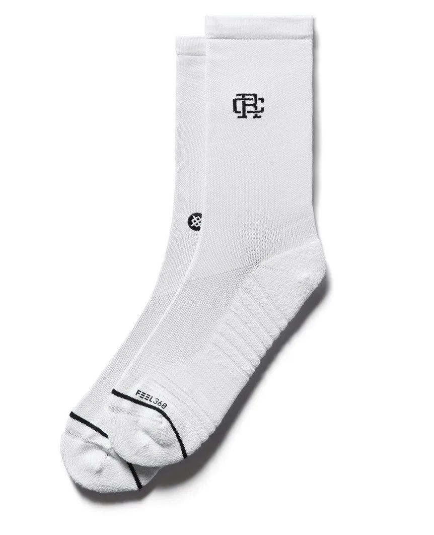 Reigning Champ X Stance Training Crew Sock White