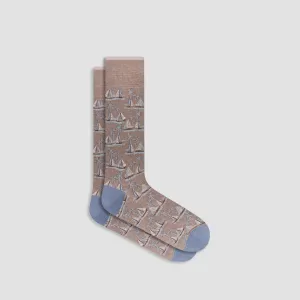 Sailboat Mid-Calf Socks