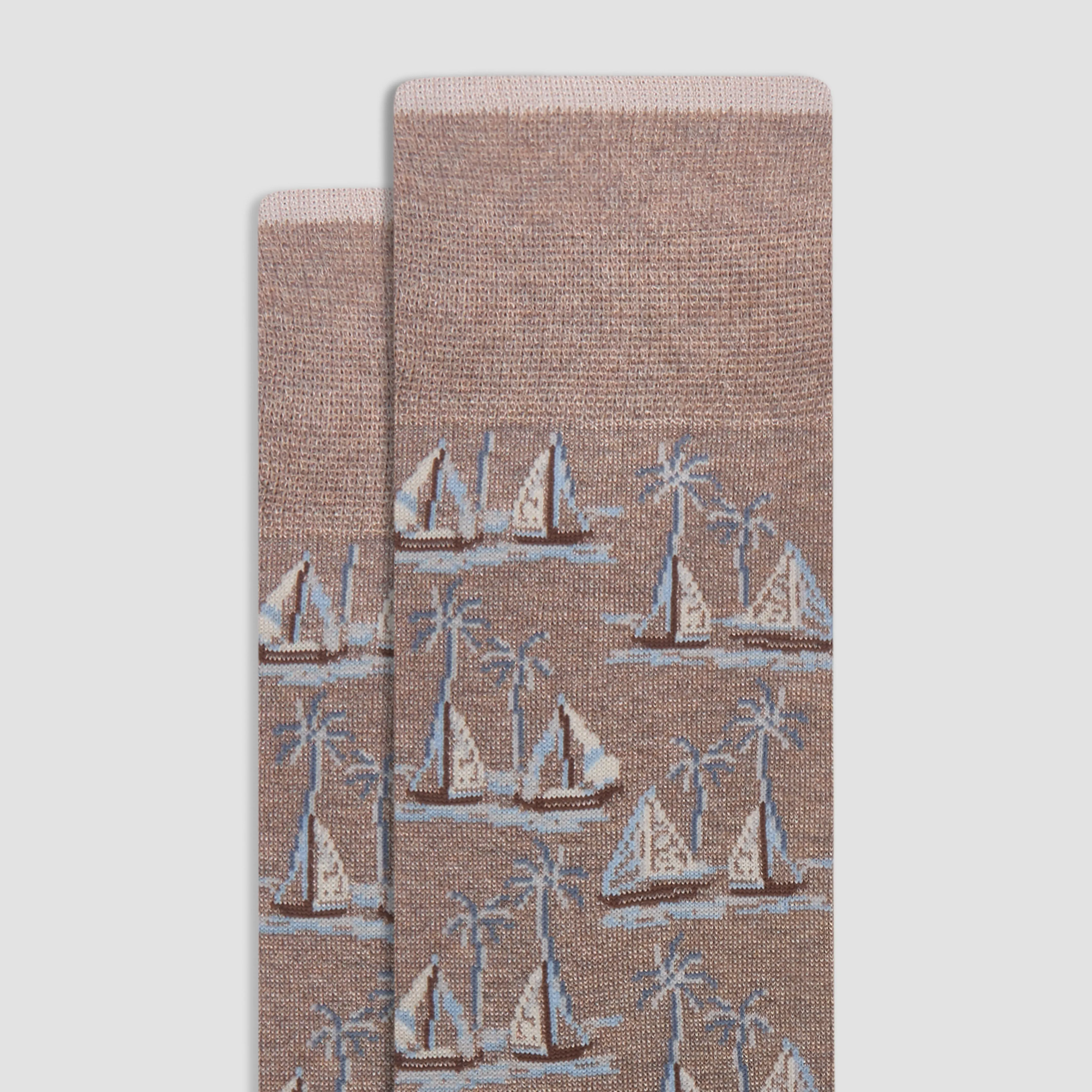 Sailboat Mid-Calf Socks
