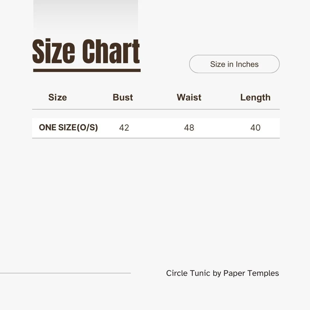 SALE! Circle Tunic in White Rio by Paper Temples