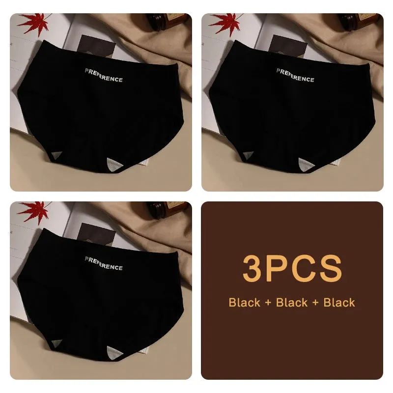 Seamless Cotton Women's Panties – 3-Piece Set for Everyday Comfort