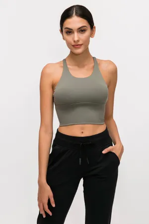 Shapewear Lux long bra top- Olive