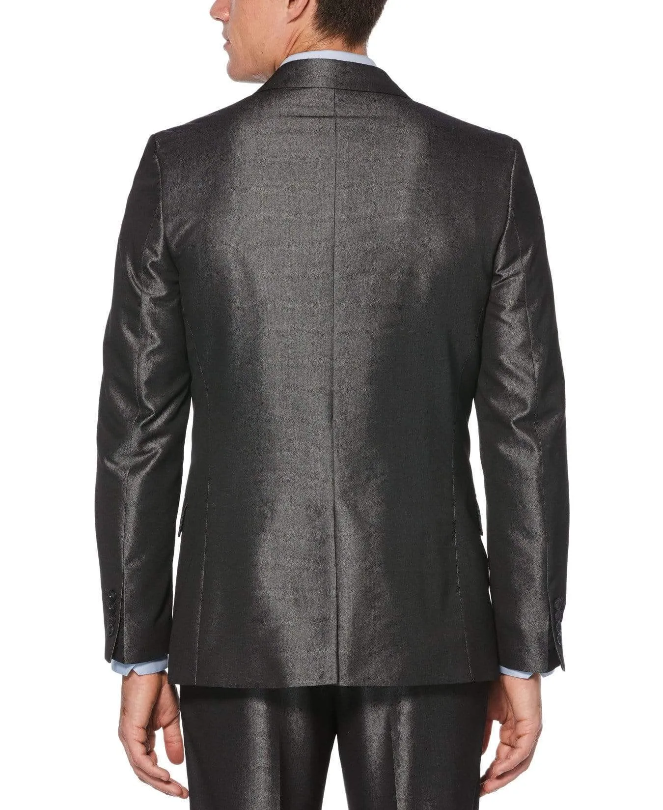 Slim Fit Iridescent Twill Suit Jacket