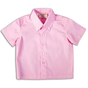 Solid Pink Short Sleeve Polo Shirt