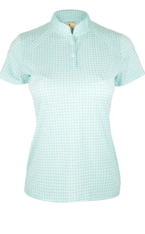 Sport Haley Summer "Haley Cool" S/S Gingham Print Polo | UPF 30