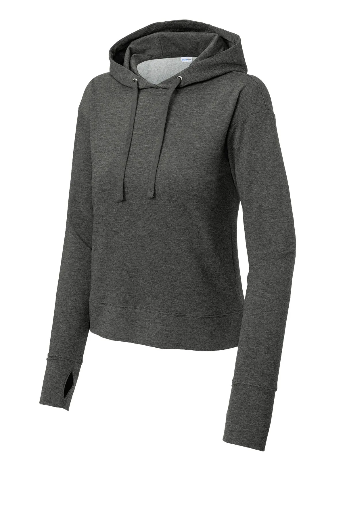 Sport-Tek Women's Sport-Wick Flex Fleece Pullover Hoodie LST562 Dark Grey Heather