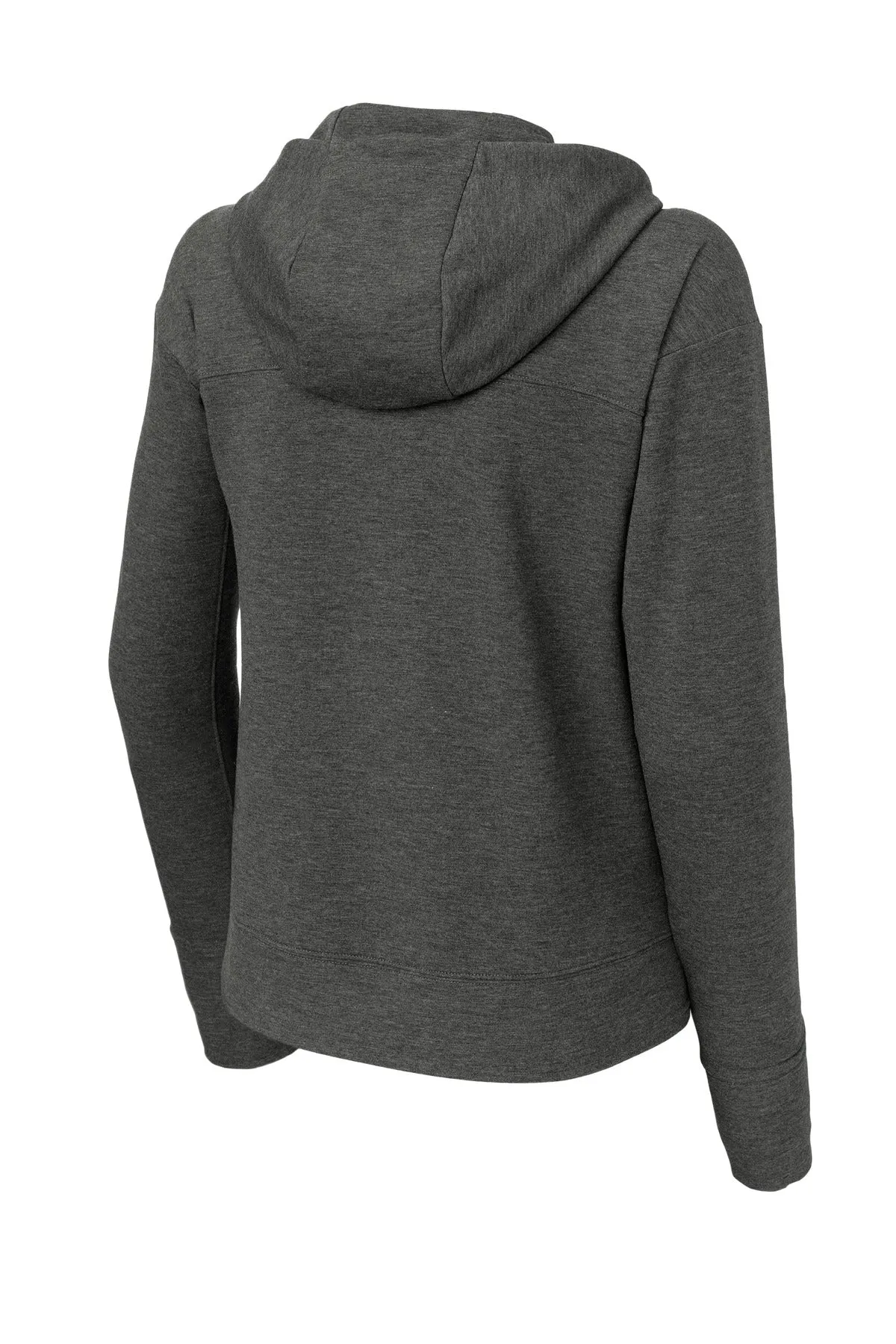 Sport-Tek Women's Sport-Wick Flex Fleece Pullover Hoodie LST562 Dark Grey Heather
