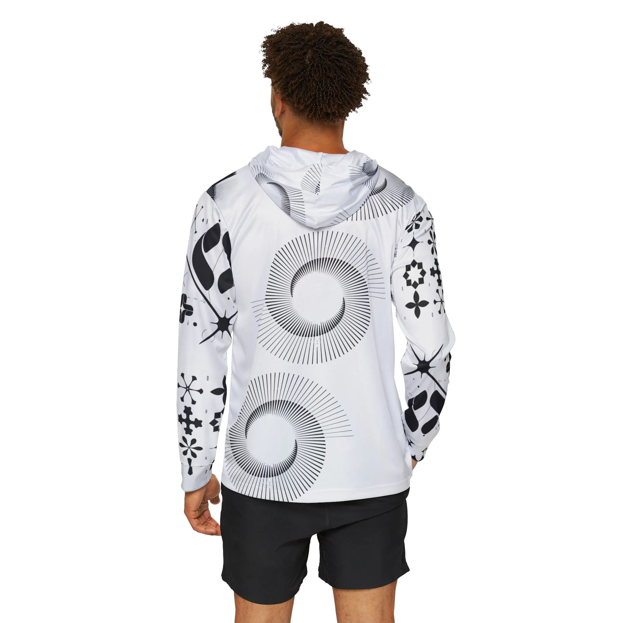 Sports Warmup Hoodie for Men - Personalized Outdoors Adventure UPF 50  Sun Protection Hoodie