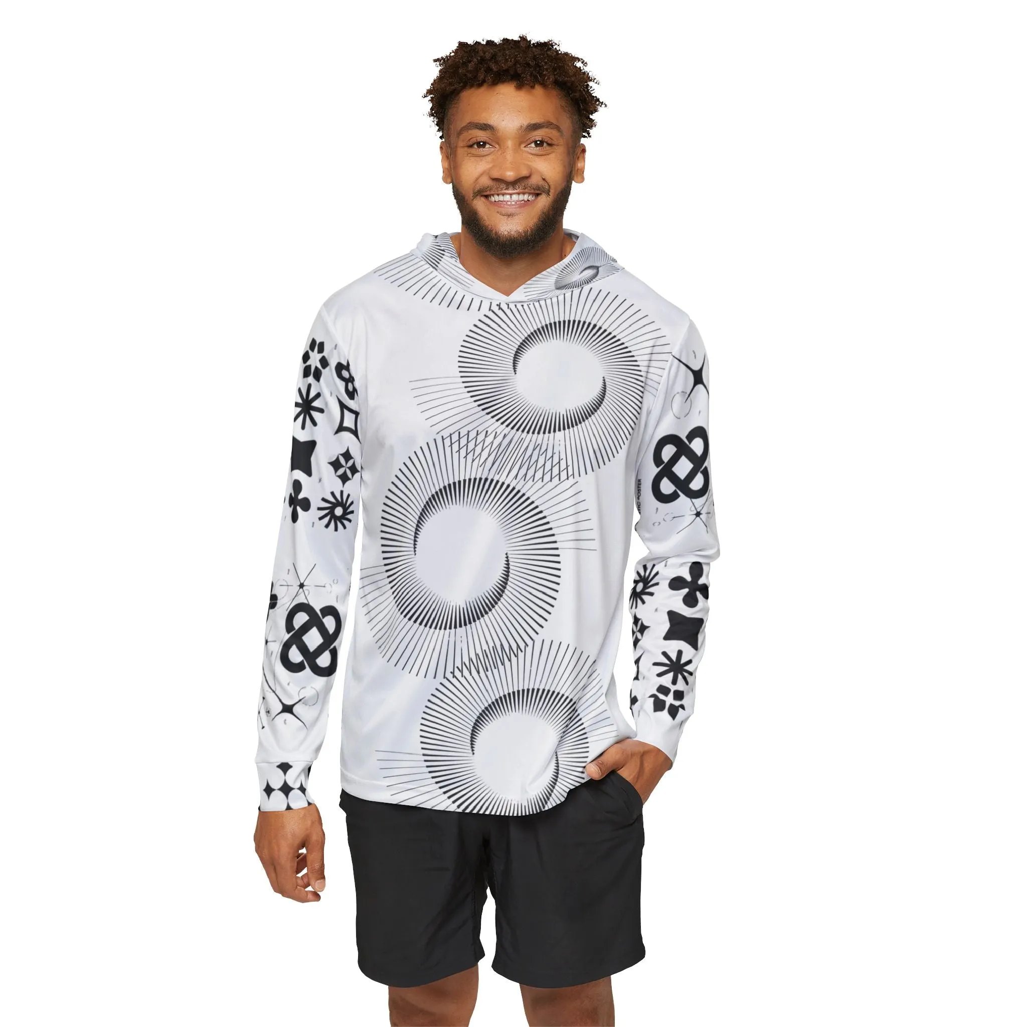Sports Warmup Hoodie for Men - Personalized Outdoors Adventure UPF 50  Sun Protection Hoodie