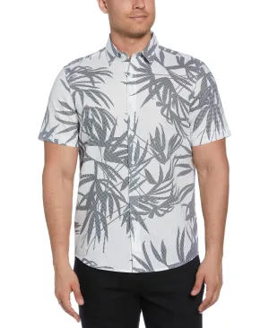 Textured Fern Print Shirt