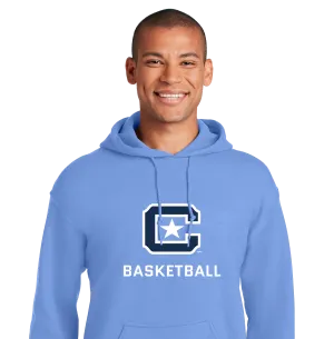 The Citadel Block C Star logo, Sports - Basketball,  Heavy Blend™ Hooded Unisex Sweatshirt