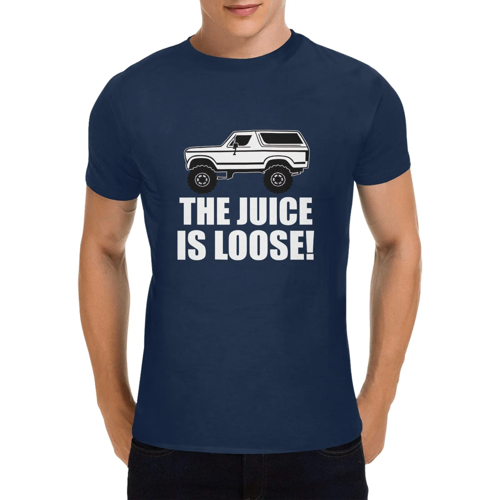 The Juice Is Loose OJ Simpson Bronco Men's T-shirt 100% Cotton