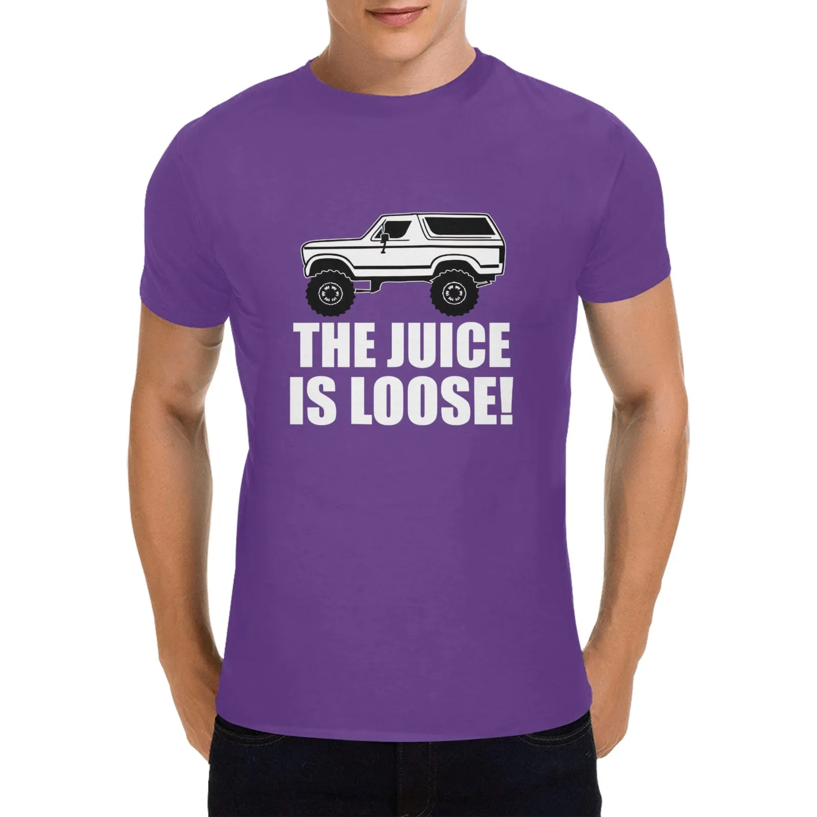 The Juice Is Loose OJ Simpson Bronco Men's T-shirt 100% Cotton