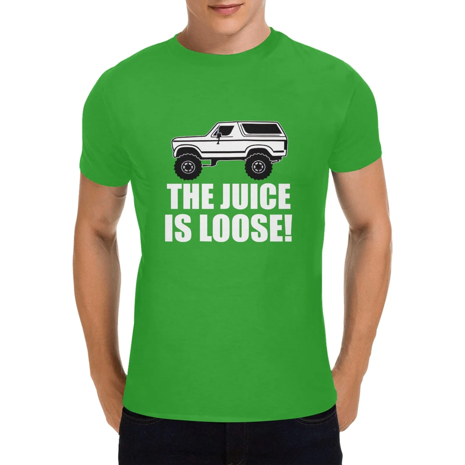 The Juice Is Loose OJ Simpson Bronco Men's T-shirt 100% Cotton