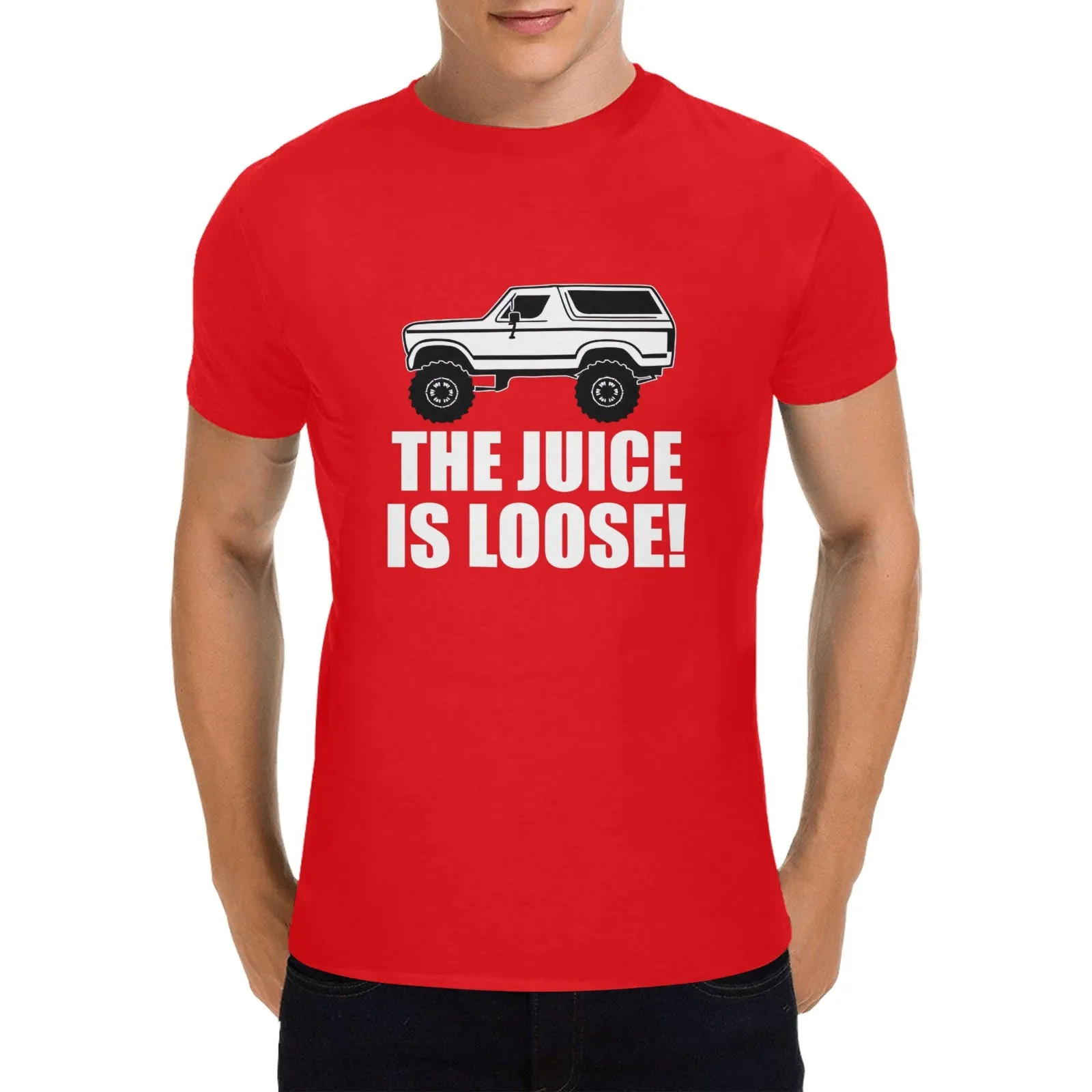 The Juice Is Loose OJ Simpson Bronco Men's T-shirt 100% Cotton
