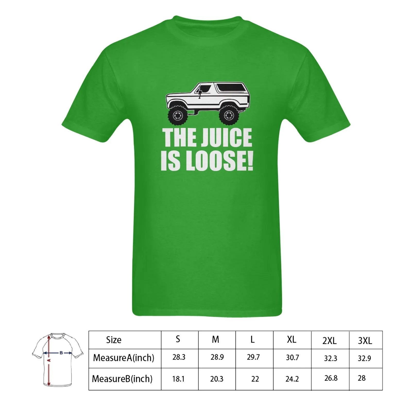 The Juice Is Loose OJ Simpson Bronco Men's T-shirt 100% Cotton
