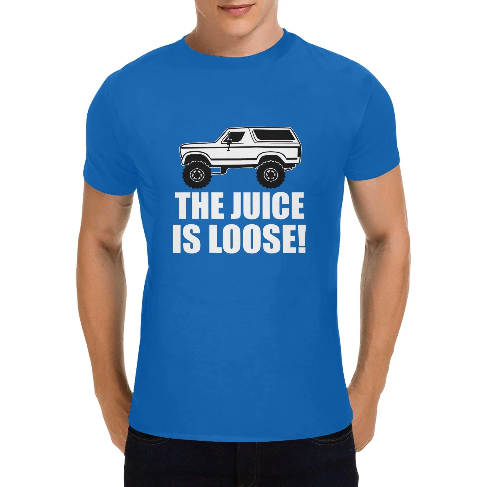 The Juice Is Loose OJ Simpson Bronco Men's T-shirt 100% Cotton