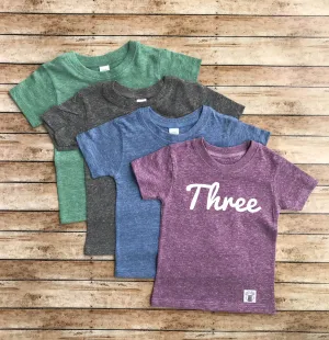 Three Birthday Shirt