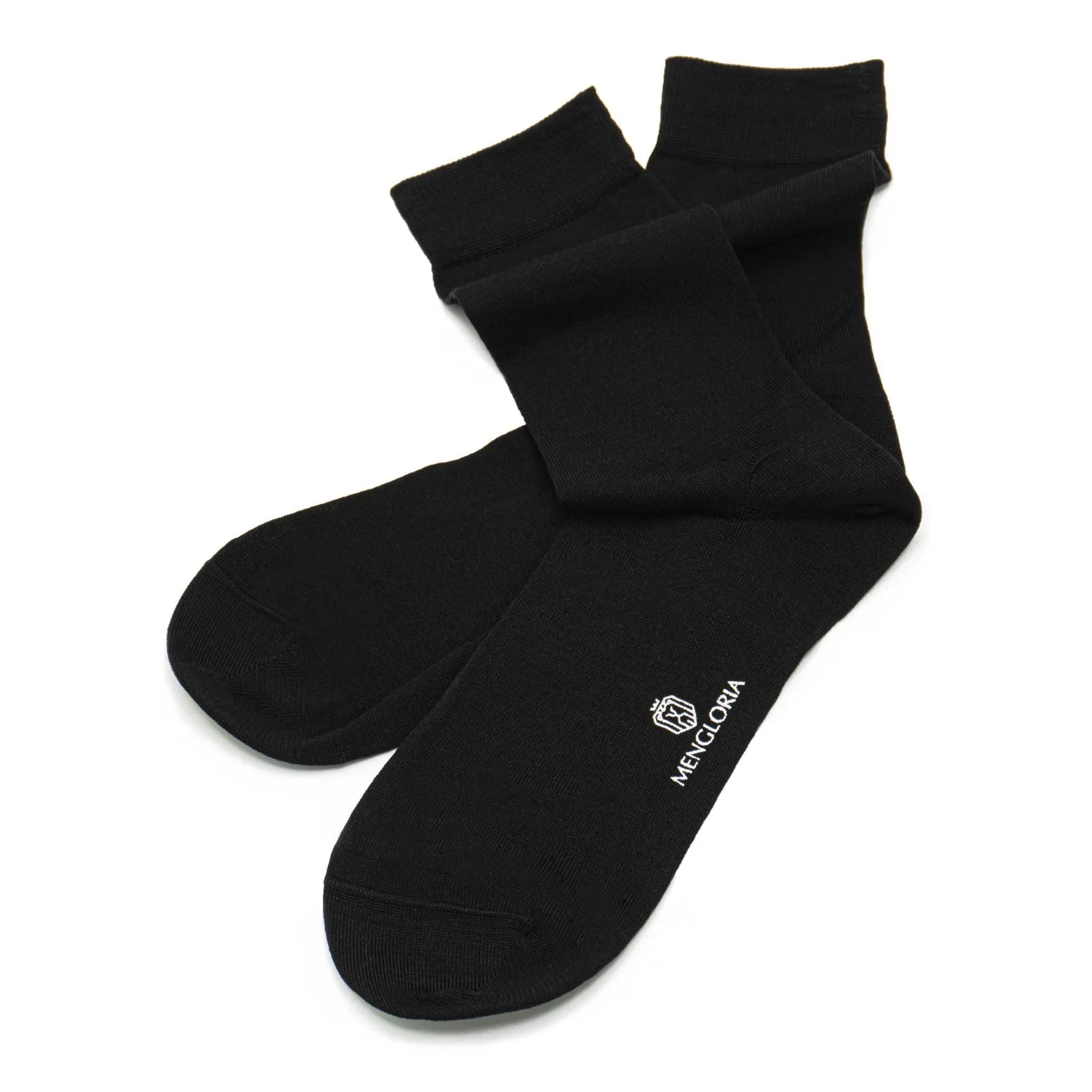 Three-pairs of regular-length socks | Black