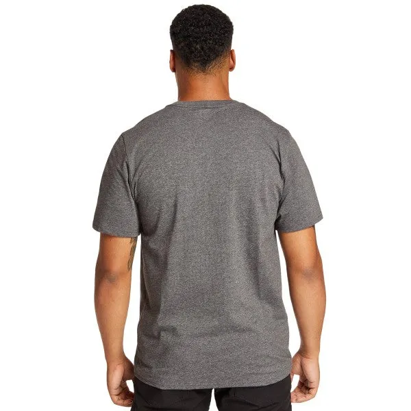 Timberland Pro Men's Base Plate Blended Short Sleeve Work T-Shirt - Charcoal - TB0A1HNS013