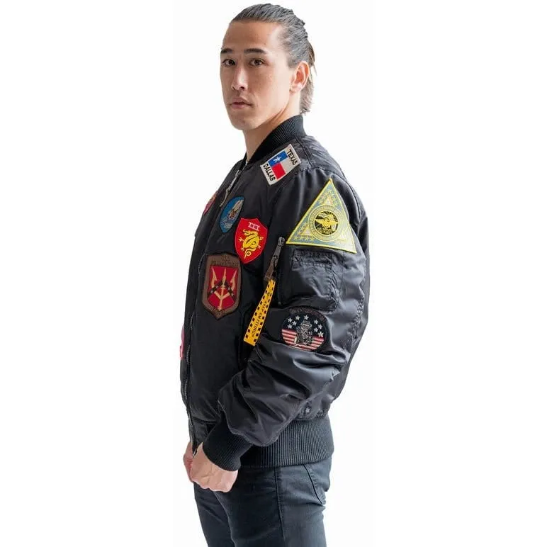 Top Gun Official MA-1 Nylon Jacket with Patches
