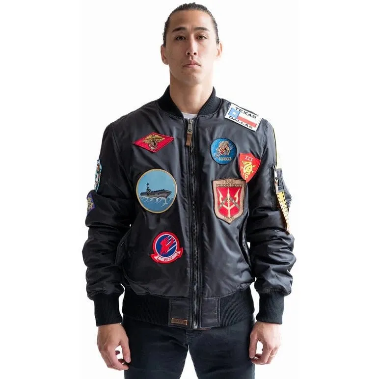 Top Gun Official MA-1 Nylon Jacket with Patches