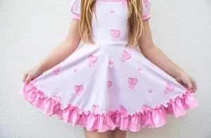 Twirl Dress - Sweetheart Poly/Spandex