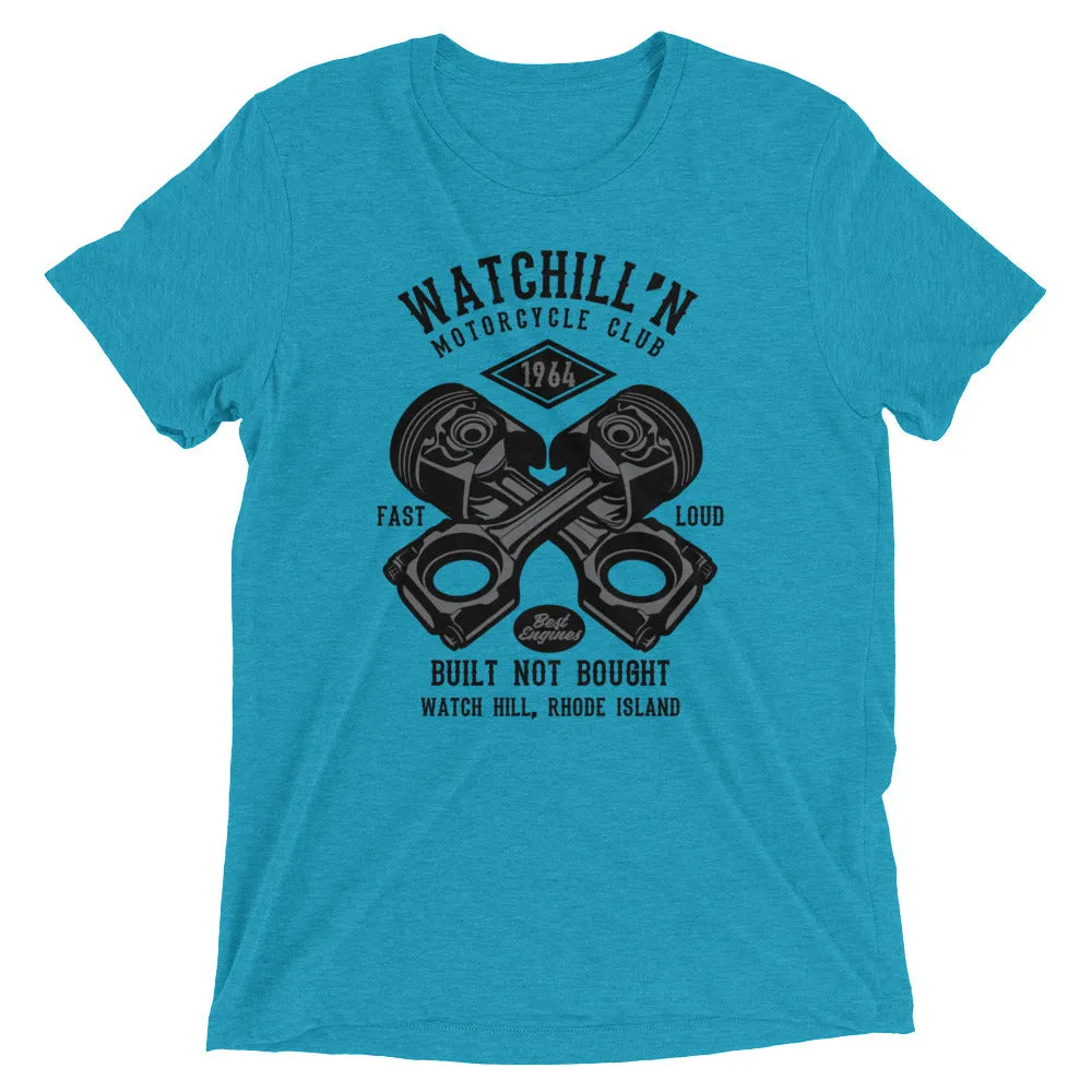 Watchill’n ‘Built Not Bought’ Unisex Short sleeve t-shirt (Black/Grey)