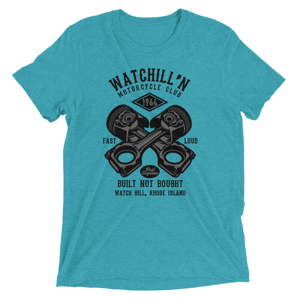 Watchill’n ‘Built Not Bought’ Unisex Short sleeve t-shirt (Black/Grey)