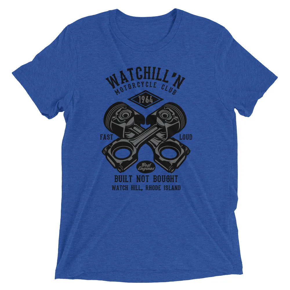 Watchill’n ‘Built Not Bought’ Unisex Short sleeve t-shirt (Black/Grey)