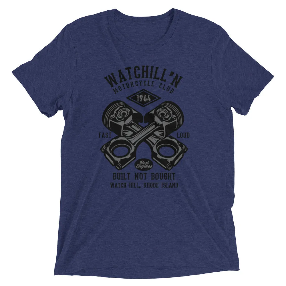 Watchill’n ‘Built Not Bought’ Unisex Short sleeve t-shirt (Black/Grey)
