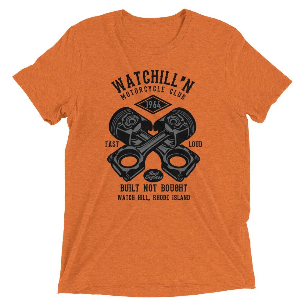 Watchill’n ‘Built Not Bought’ Unisex Short sleeve t-shirt (Black/Grey)