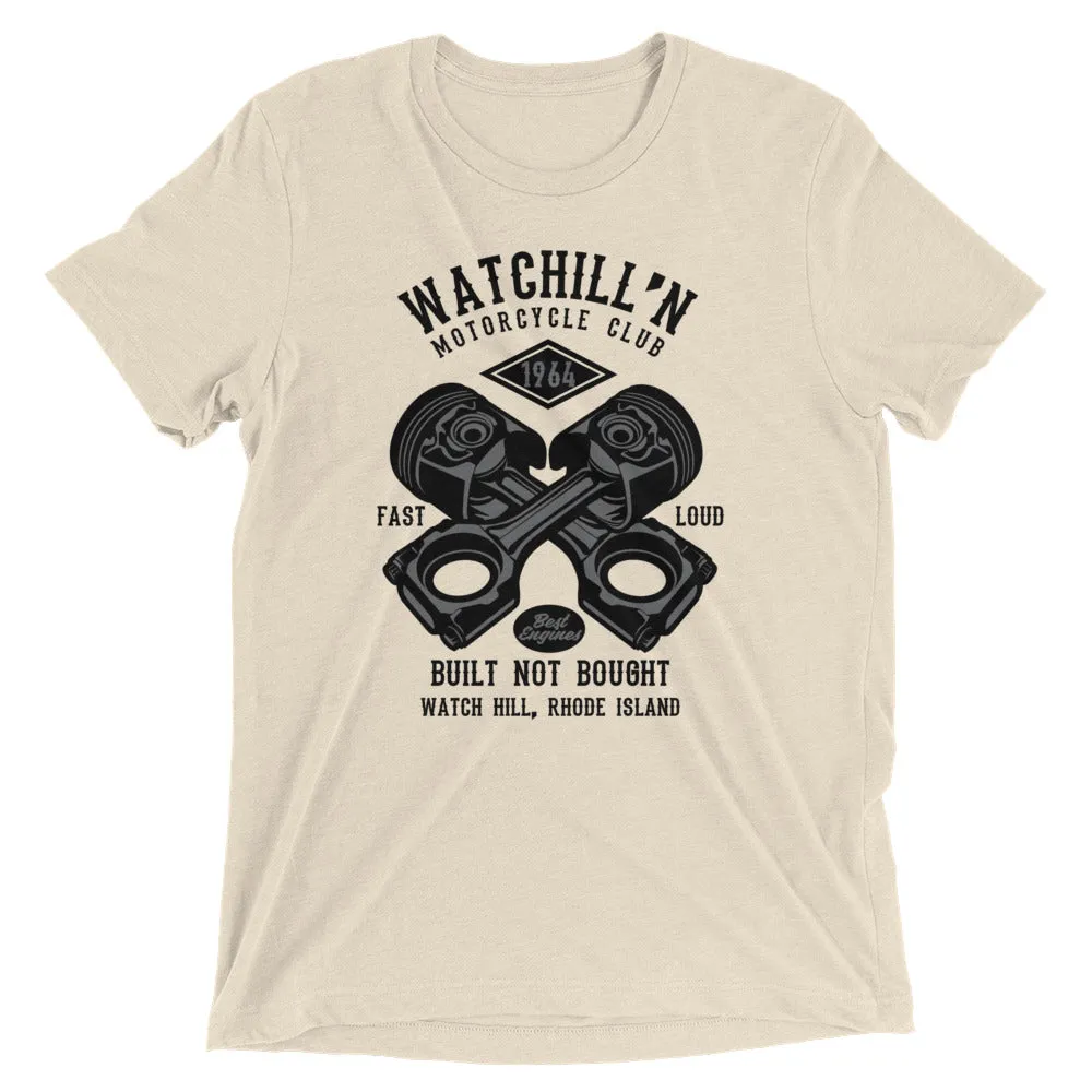 Watchill’n ‘Built Not Bought’ Unisex Short sleeve t-shirt (Black/Grey)